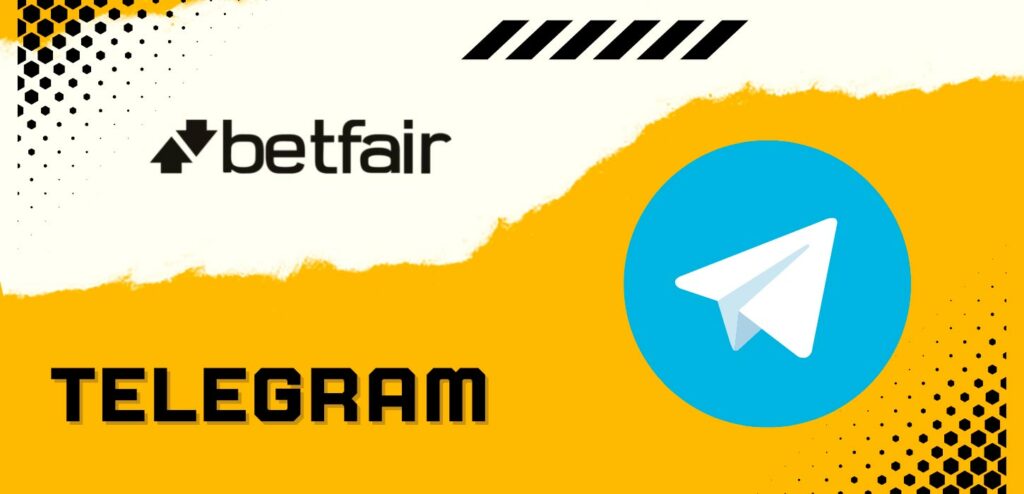 O suporte da Betfair pode ser contatado via Telegram