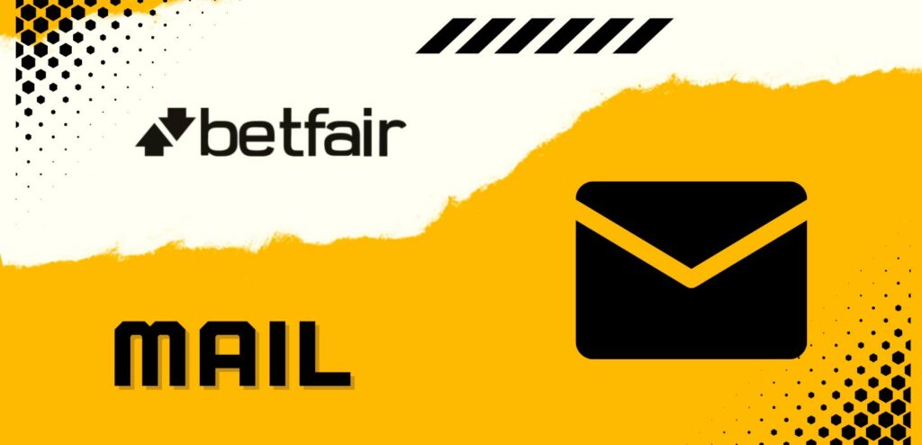 O suporte da Betfair pode ser contatado por e-mail